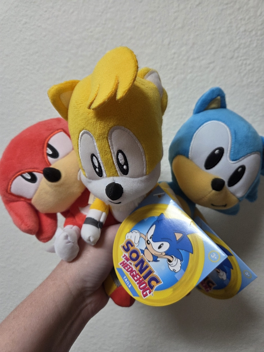 Sonic the Hedgehog Plush - Tails, Knuckles, Sonic Plushie Trio